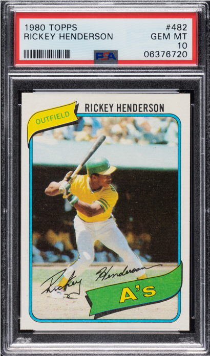 1980 Topps Rickey Henderson Rookie Card